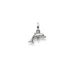 Pendentif or gris 750/18 ct, Dauphin