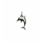 Pendentif or gris 750/18 ct, Dauphin