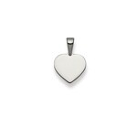 Pendentif or gris 750/18 ct, Cœur - 1255.06228/0001