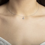 Pendentif or gris 750/18 ct Cœur - 1256.05823/0001