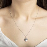 Anhänger 750/18 K Weissgold, Herz - 1256.05824/0001