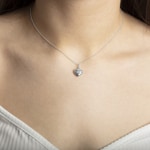 Pendentif or gris 750/18 ct Cœur - 1256.05825/0001