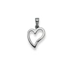 Pendentif or gris 750/18 ct, Cœur - 1256.08430/0001
