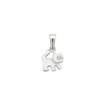 Pendentif or gris 750/18 ct Chat - 604911WG