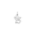 Pendant 750/18 K White Gold Cat