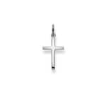 Pendentif or gris 750/18 ct, Croix