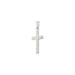 Pendant 750/18 K White Gold Cross - 1258.02364/0001