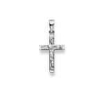 Anhänger 750/18 K Weissgold, Kreuz