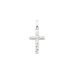 Pendentif or gris 750/18 ct, Croix