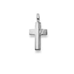 Pendentif or gris 750/18 ct, Croix