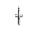 Pendentif or gris 750/18 ct, Croix