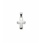 Anhänger 750/18 K Weissgold, Kreuz