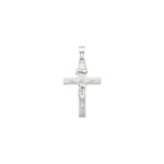 Anhänger 750/18 K Weissgold, Kreuz
