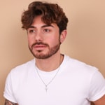 Pendentif or gris 750/18 ct, Croix - AKR2029