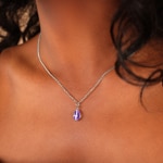 Anhänger 750/18 K Weissgold mit Amethyst - 679141AW