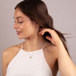 Anhänger 750/18 K Weissgold mit Citrin und Diamanten 0.01 ct H/si, Herz - AN-52263-CIT-WG