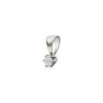 Pendentif or gris 750/18 ct avec diamant 0.10ct W/Si - 1250.07562/0001