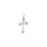 Pendant 750/18 K White Gold with Diamonds 0.04 ct H/si, Cross - AN-56683-WG