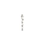 Pendentif or gris 750/18 ct avec diamants 0.05 ct H/si
