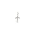 Pendant 750/18 K White Gold Cross with Diamonds 0.05 ct H/si - AN-56682-WG