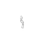 Pendant 750/18 K White Gold with Diamonds 0.06 ct