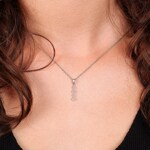 Anhänger 750/18 K Weissgold mit Diamanten 0.06 ct H/si - AN-73274-WG