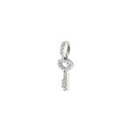 Pendant 750/18 K White Gold Key with Diamonds 0.09 ct H/si - AN-50114-WG