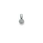 Anhänger 750/18 K Weissgold mit Diamanten 0.14ct W/Si