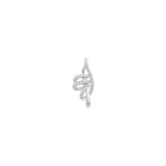 Pendentif or gris 750/18 ct avec diamants 0.19 ct