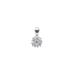 Anhänger 750/18 K Weissgold mit Diamanten 0.25 ct H/si