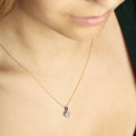 Pendant 750/18 K White Gold with Diamonds 0.25 ct H/si - AN-69629-WG