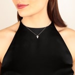 Anhänger 750/18 K Weissgold mit Diamanten 0.25 ct H/si - AN-70002-WG