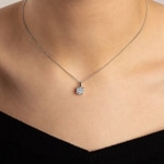 Pendant 750/18 K White Gold with Diamonds 0.33 ct H/si - AN-69207-WG