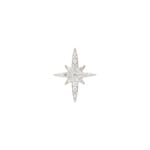 Pendentif or gris 750/18 ct avec diamants 0.33 ct H/si, Étoile