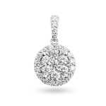 Pendentif or gris 750/18 ct avec diamants 0.75 ct H/si by CHRISTIAN
