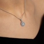 Anhänger 750/18 K Weissgold mit Diamanten 0.75 ct H/si by CHRISTIAN - AN-69233-WG