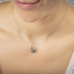 Pendant 750/18 K White Gold with Tahitian Pearl Ø 10mm - 18IX94GN4
