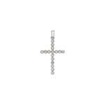 Anhänger 750/18 K Weissgold Kreuz mit Zirkonia - PP1951-1