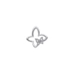 Anhänger 750/18 K Weissgold Schmetterling mit Diamanten 0.02 ct - AN-73697-WG