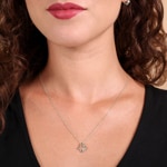 Anhänger 750/18 K Weissgold Schmetterling mit Diamanten 0.02 ct - AN-73697-WG