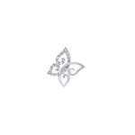 Anhänger 750/18 K Weissgold Schmetterling mit Diamanten 0.07 ct