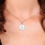 Pendant 750/18 K White Gold Guardian Angel 16mm - 38916G