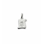 Pendentif or gris 750/18 ct, Ange gardien