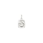 Pendentif or gris 750/18 ct, Signe du zodiaque Poisson