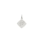 Pendant 750/18 K White Gold, Astrological sign of Scorpio