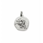 Pendentif or gris 750/18 ct, Signe du zodiaque Verseau