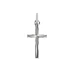 Anhänger 925 Silber facettiert 10x20mm, Kreuz