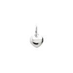 Pendentif Argent 925 creux rhodié 9mm, Cœur