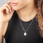 Anhänger 925 Silber rhodiniert Sternzeichen Steinbock 12x14mm - 306661.10