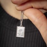 Anhänger 925 Silber rhodiniert Sternzeichen Widder 12x14mm - 306661.1